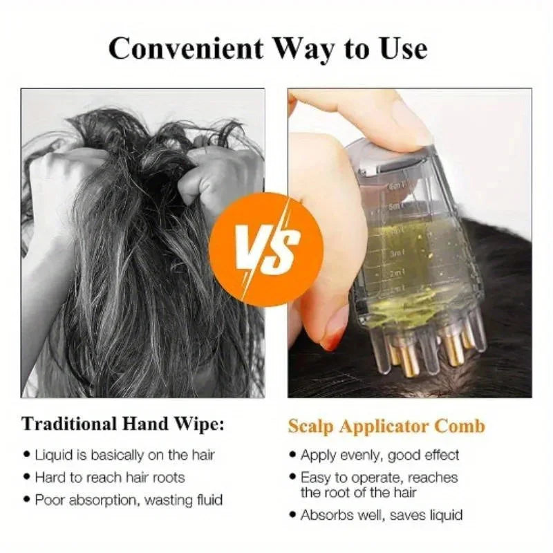 DIVERSE DEPOT™ - Hair Oil Applicator Scalp Massager Bottle