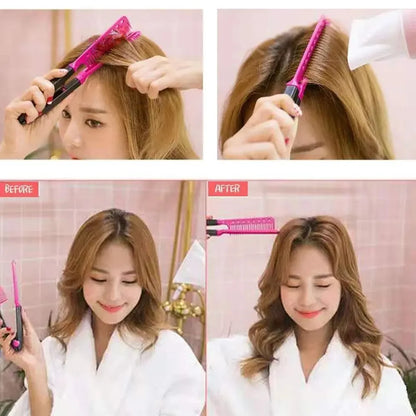 DIVERSE DEPOT™ - V Shape Hair Straightening Comb