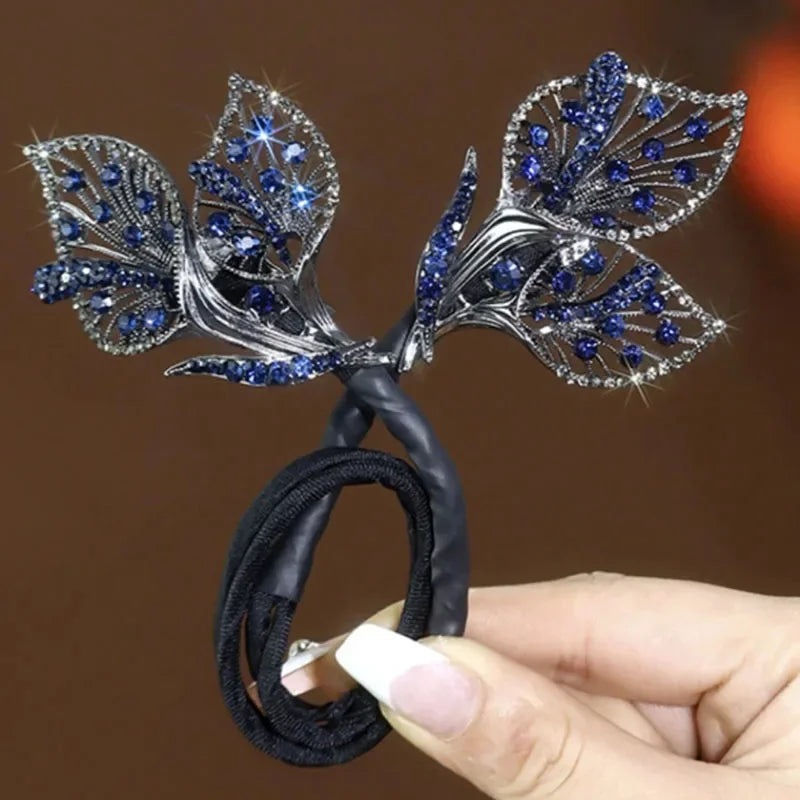 DIVERSE DEPOT™ - Elegant Crystal Butterfly Hair Band