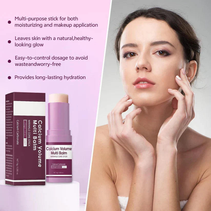Calcium & Collagen Balm Stick | Smooth Wrinkles, Hydrate & Firm Skin