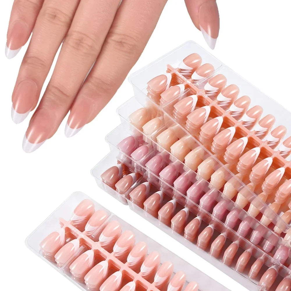 DIVERSE DEPOT™ - Elegant French Glow Nail Set