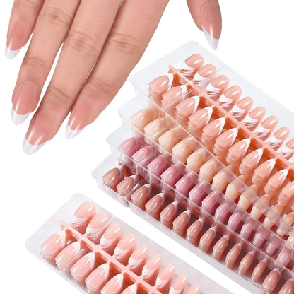 DIVERSE DEPOT™ - Elegant French Glow Nail Set