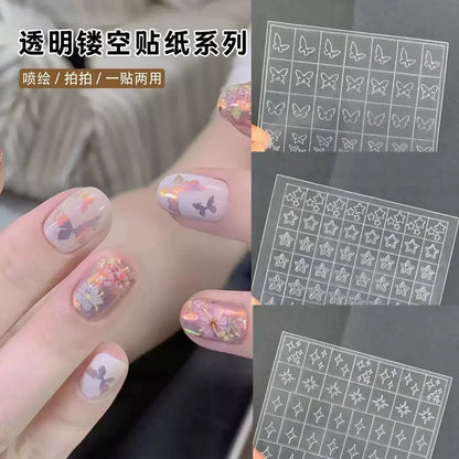 DIVERSE DEPOT™ - Luxury Nail Art Hollow Stickers