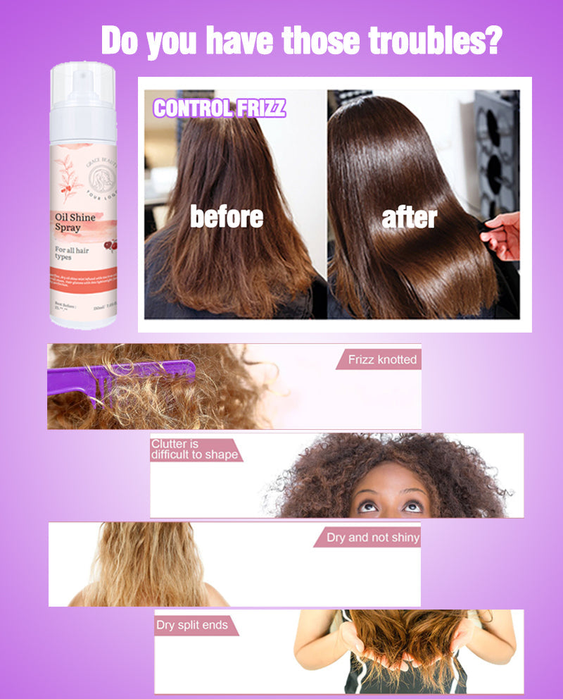 DIVERSE DEPOT™ - Instant Shine Hair Finishing Spray | Imported Quality