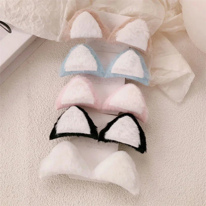 DIVERSE DEPOT™ - Cute Plush Cat Ear Hair Clips