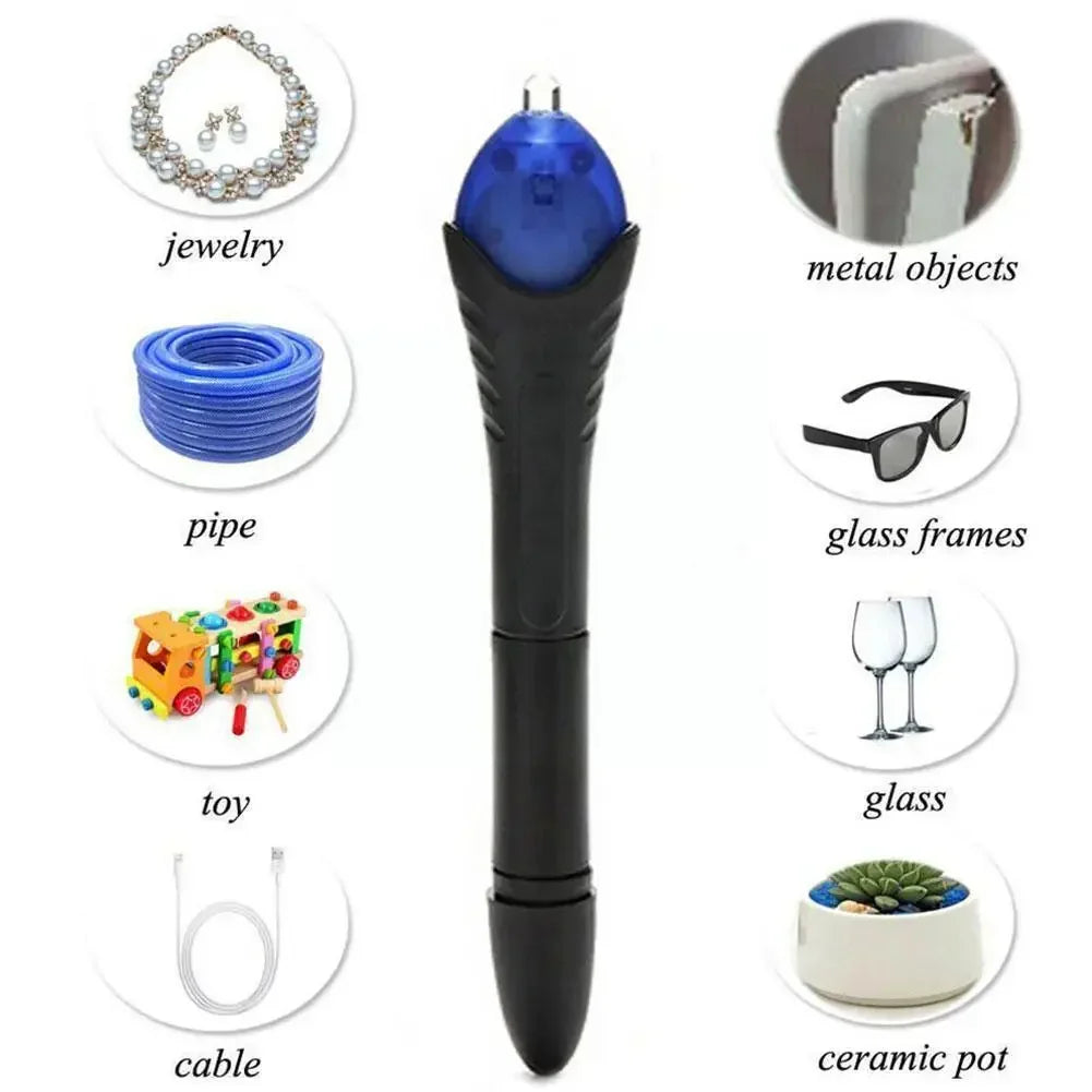 DIVERSE DEPOT™ - UV Liquid Plastic Repair Glue Pen