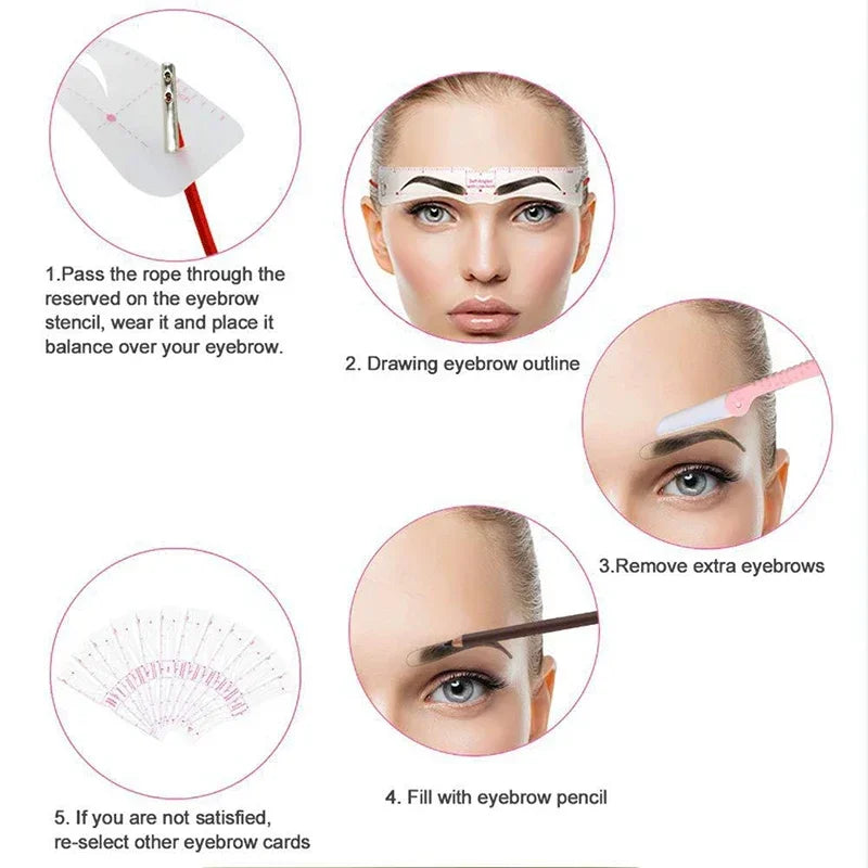 DIVERSE DEPOT™ - Perfect Eyebrow Shaping Stencil Kit