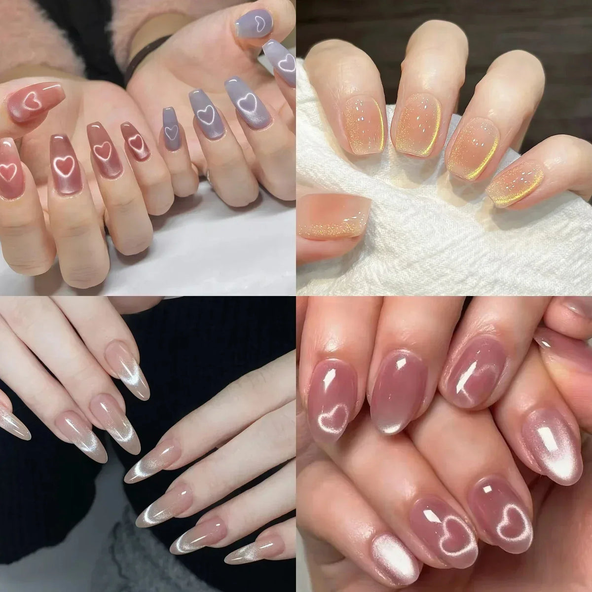 DIVERSE DEPOT™ - 3-in-1 Love Heart Nail Magnet