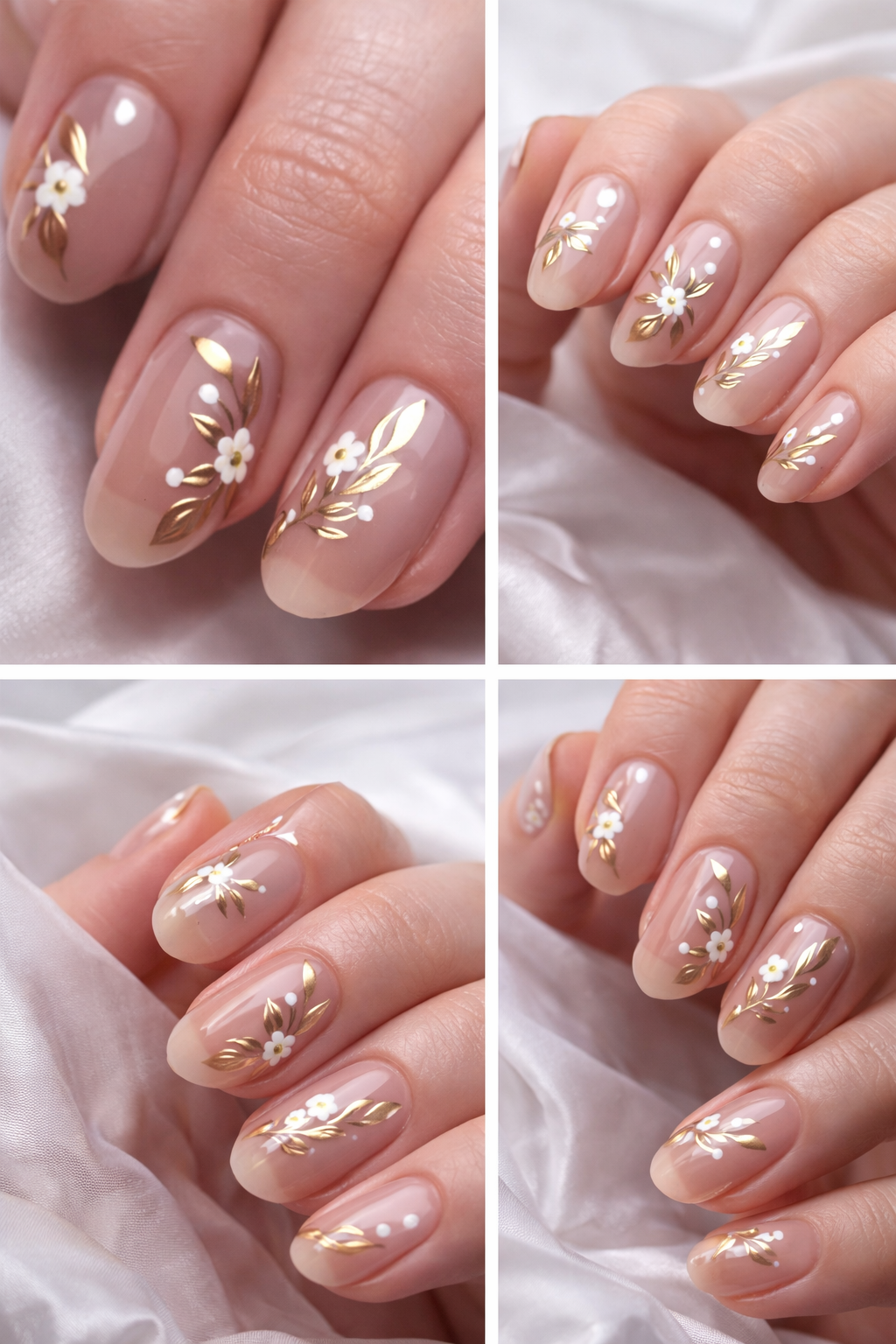 DIVERSE DEPOT™ - Premium Gold 3D Nail Art Stickers | Imported Quality