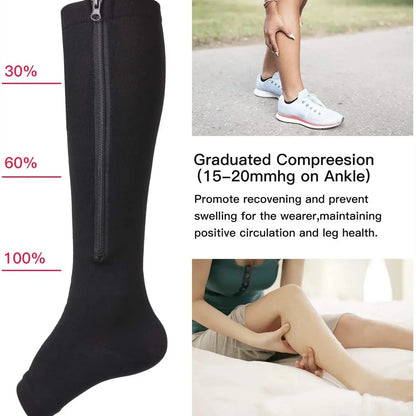 DIVERSE DEPOT™ - Easy Zip Compression Socks