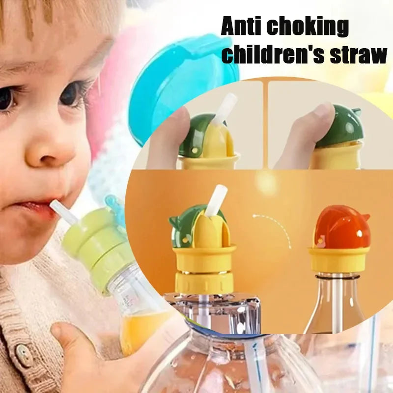 DIVERSE DEPOT™ - Safe Kids Bottle Straw Spill Proof Cap