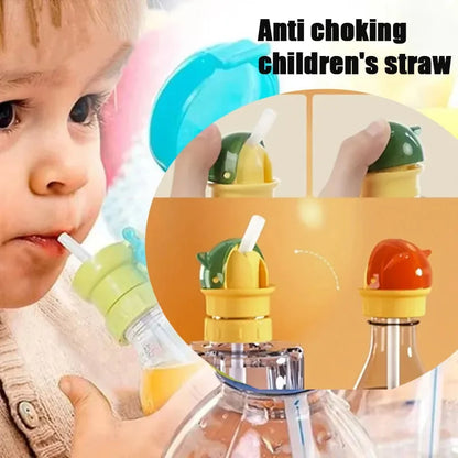 DIVERSE DEPOT™ - Safe Kids Bottle Straw Spill Proof Cap