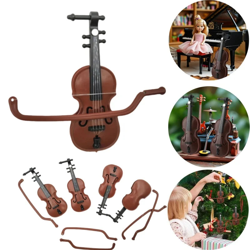 DIVERSE DEPOT™ - Mini Violin Toy Music Playing Model