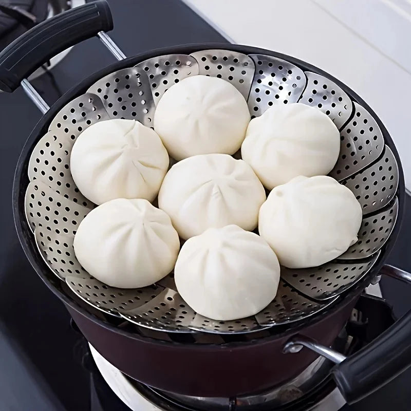 DIVERSE DEPOT™ - Stainless Steel Expandable Steamer Basket
