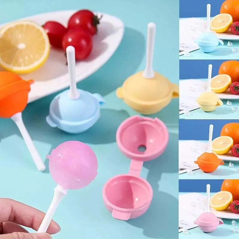 DIVERSE DEPOT™ - Silicone Lollipop Ice Cream Maker Mould