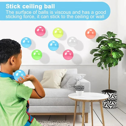 DIVERSE DEPOT™ - Glow Sticky Wall Ceiling Ball Toy