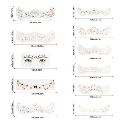 DIVERSE DEPOT™ - Face Glitter Beauty Stickers