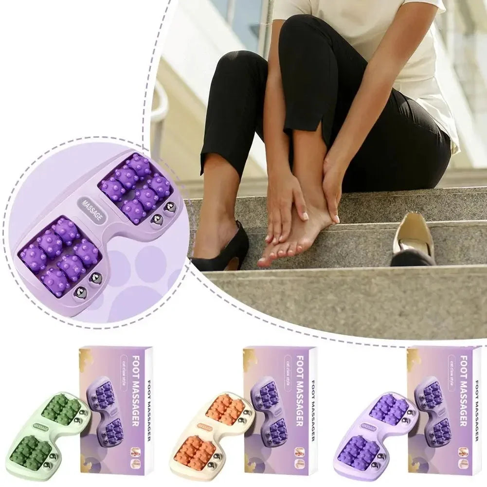 DIVERSE DEPOT™ - Dual Roller Relaxing Foot Therapy Massager