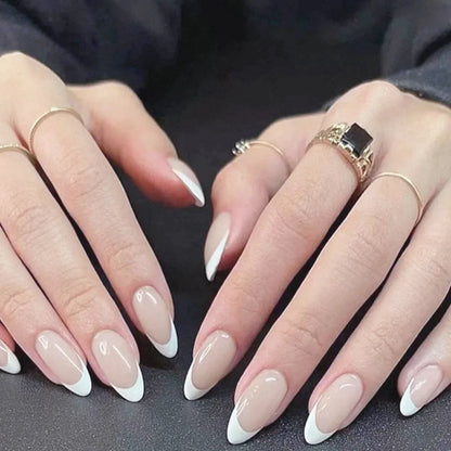 DIVERSE DEPOT™ - Elegant French Glow Nail Set