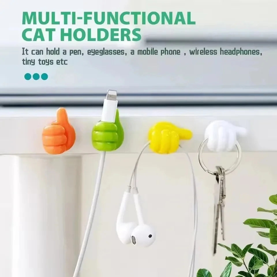 DIVERSE DEPOT™ - Silicone Cable Organizer Thumb Clips