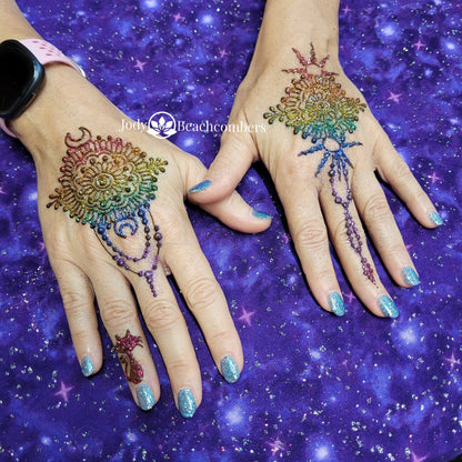 DIVERSE DEPOT™ - Sparkle Shine Glitter Mehndi Set