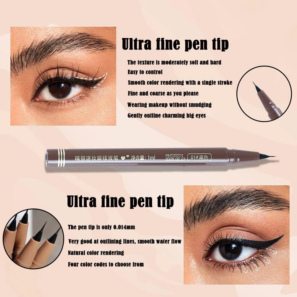 DIVERSE DEPOT™ - Ultra Fine Waterproof Liquid Eyeliner Pen