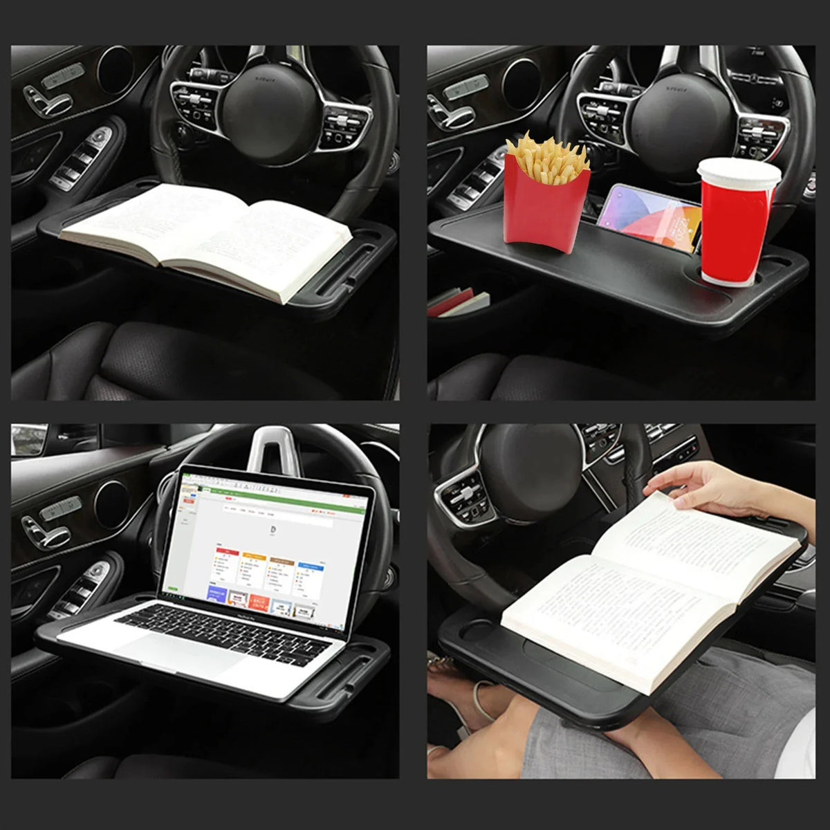 DIVERSE DEPOT™ - Car Steering Wheel Table Tray