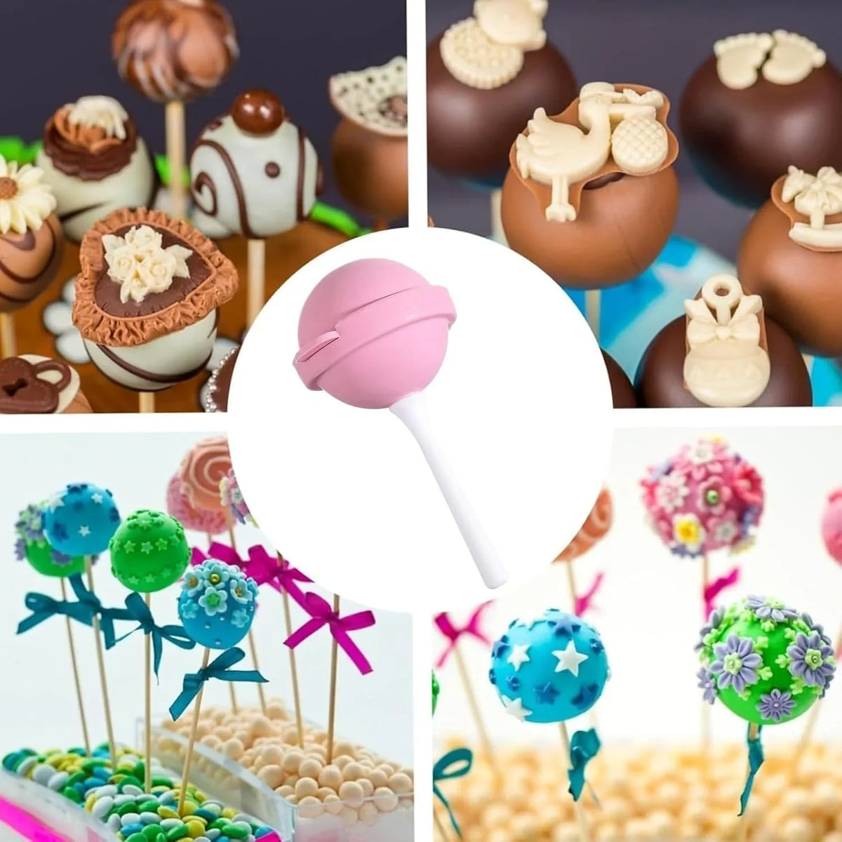 DIVERSE DEPOT™ - Silicone Lollipop Ice Cream Maker Mould