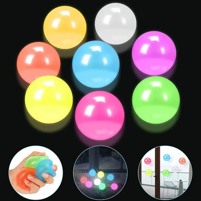 DIVERSE DEPOT™ - Glow Sticky Wall Ceiling Ball Toy