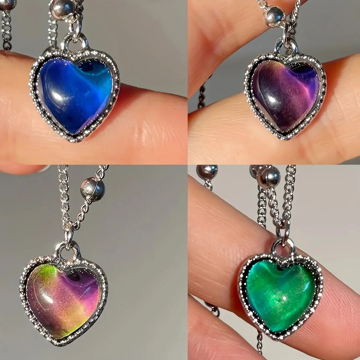 DIVERSE DEPOT™ - Mood Changing Heart Necklace
