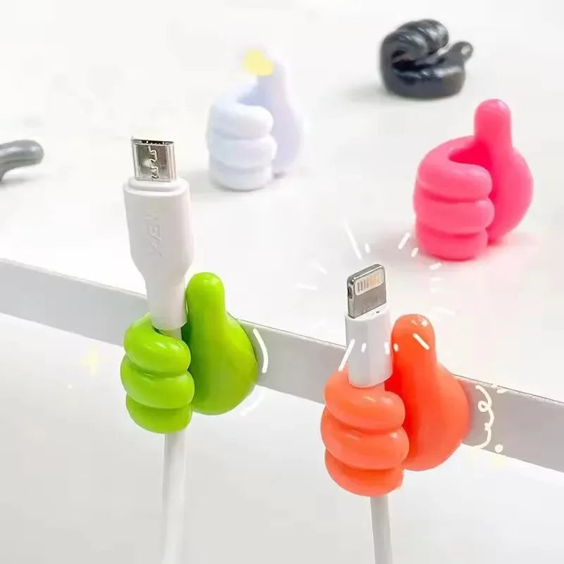DIVERSE DEPOT™ - Silicone Cable Organizer Thumb Clips