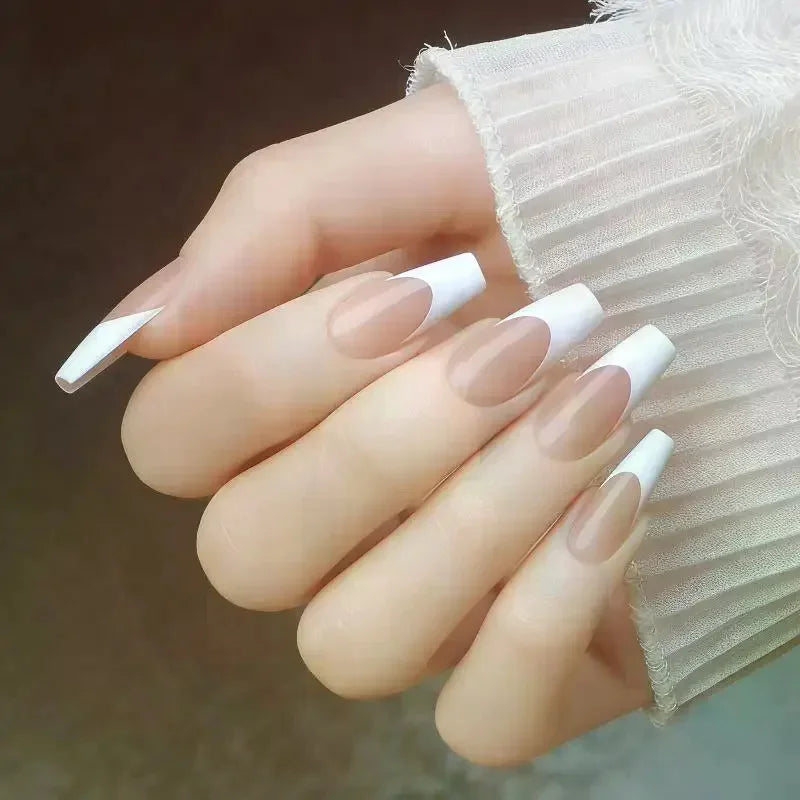 DIVERSE DEPOT™ - Elegant French Glow Nail Set