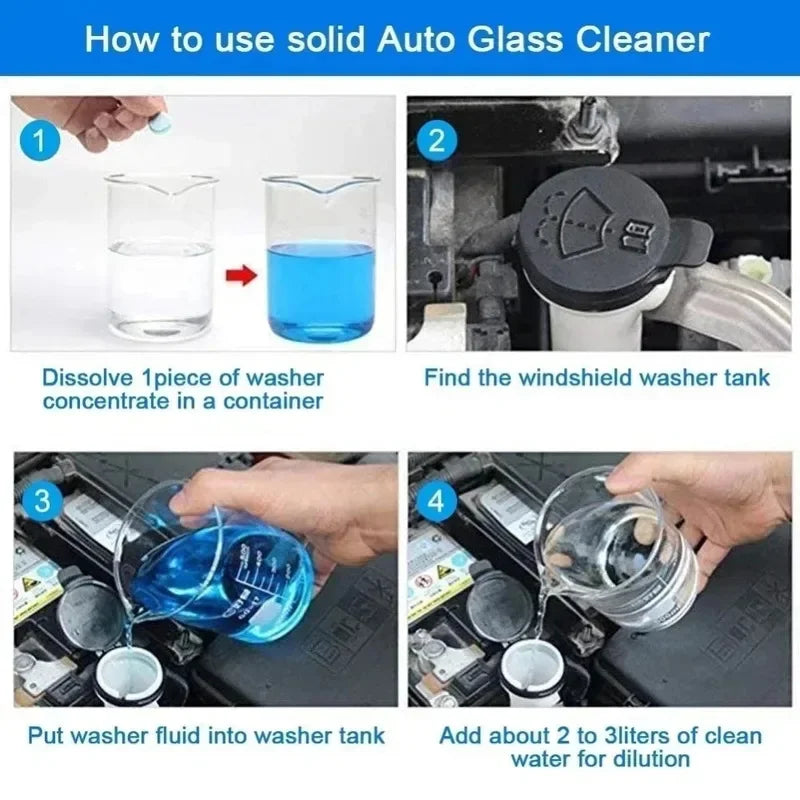 DIVERSE DEPOT™ - Car Windshield Cleaning Tablets