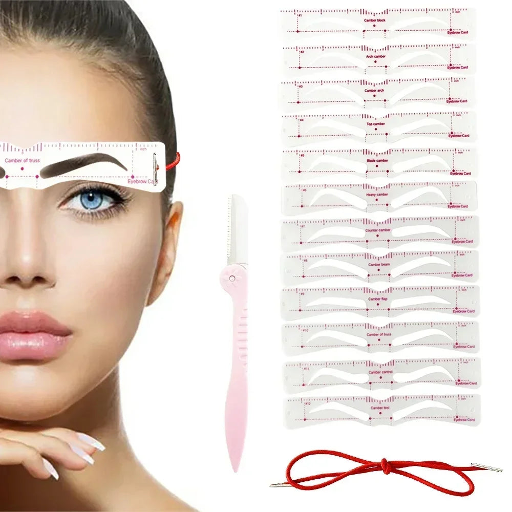 DIVERSE DEPOT™ - Perfect Eyebrow Shaping Stencil Kit