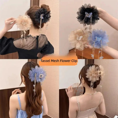 DIVERSE DEPOT™ - Premium Stylish Flower Hair Clip | Imported Quality