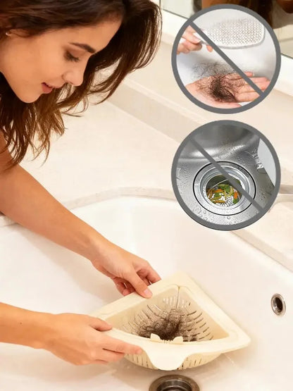 DIVERSE DEPOT™ - Kitchen Sink Corner Strainer Basket