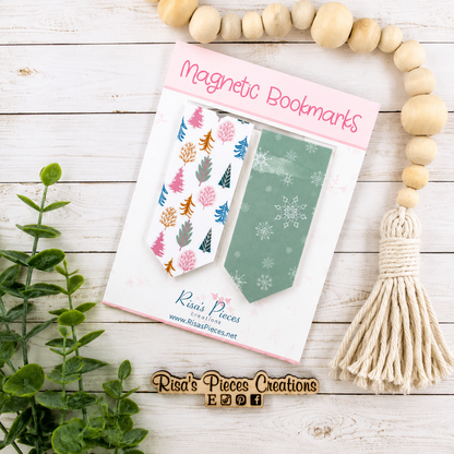 Aesthetic Magnetic Reading Bookmark Set