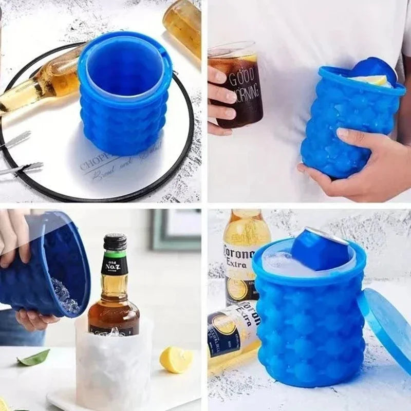 DIVERSE DEPOT™ - Quick Ice Maker Silicone Bucket