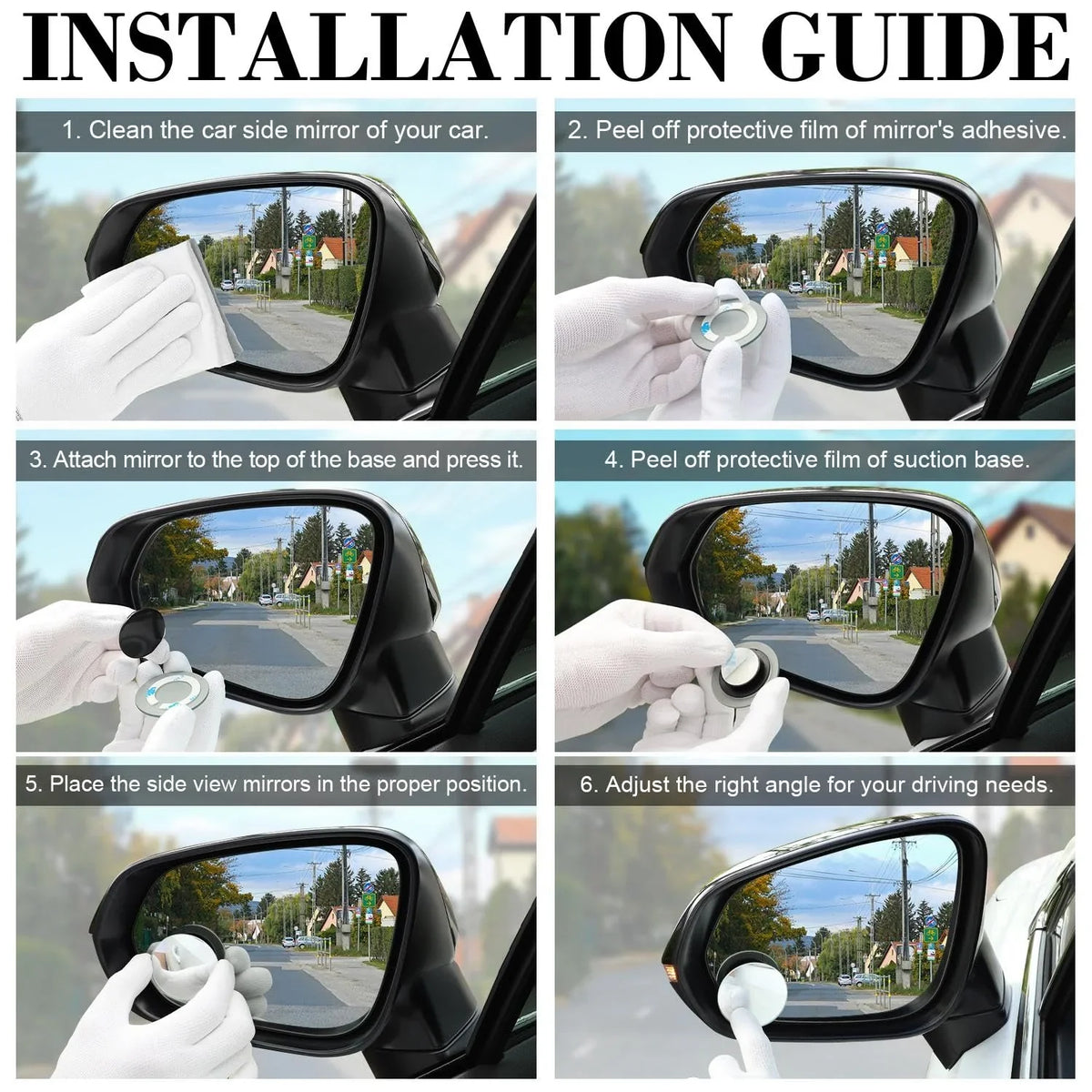 DIVERSE DEPOT™ - 360° Car Blind Spot Mirror | Imported Quality