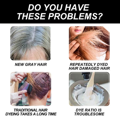 Instant Fruit Comb Natural Hair Dye Cream