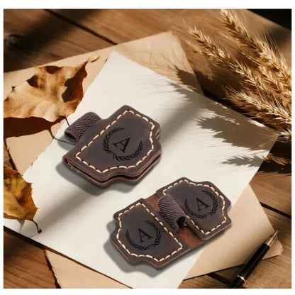 DIVERSE DEPOT™ - Stylish Initial Leather Bookmark Clip