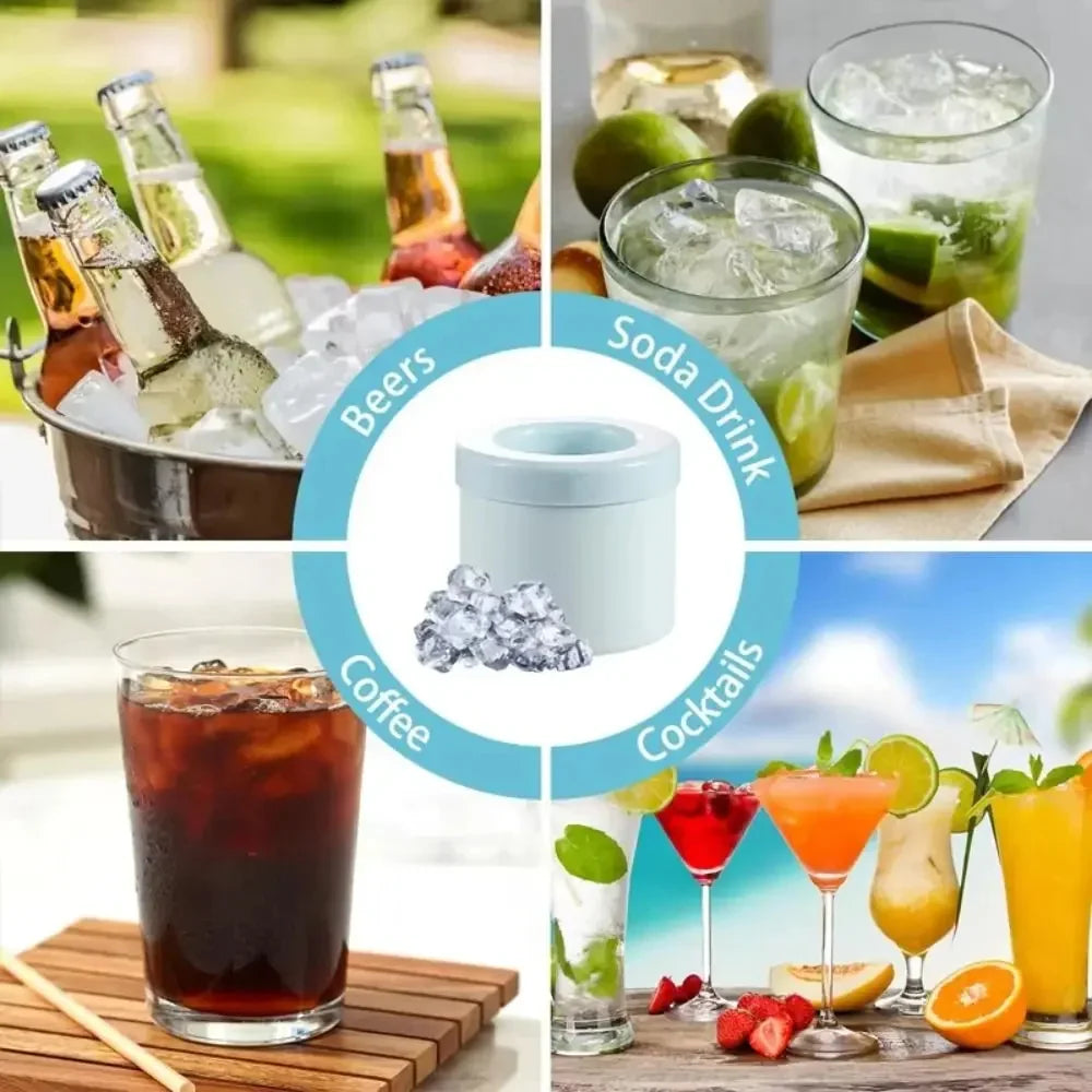 DIVERSE DEPOT™ - Quick Portable Ice Cube Maker Cup