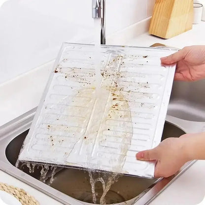 DIVERSE DEPOT™ - Foldable Aluminum Stove Splatter Guard | Imported Quality