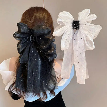 DIVERSE DEPOT™ - Sparkle Bow Hair Claw Clip