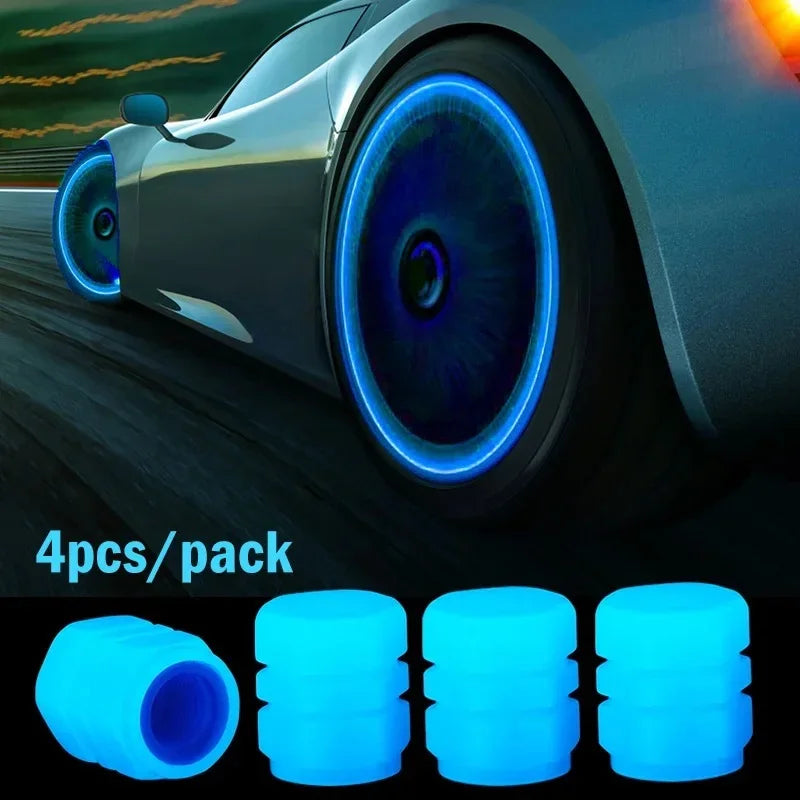 DIVERSE DEPOT™ - Night Glow Tire Valve Caps