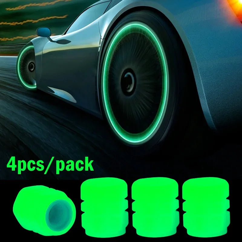 DIVERSE DEPOT™ - Night Glow Tire Valve Caps