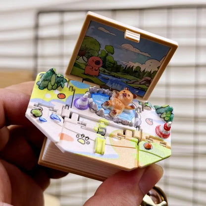 DIVERSE DEPOT™ - 3D Capibara Mini Keychain