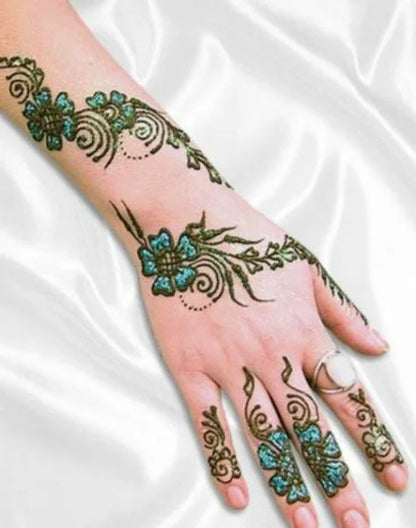 DIVERSE DEPOT™ - Sparkle Shine Glitter Mehndi Set