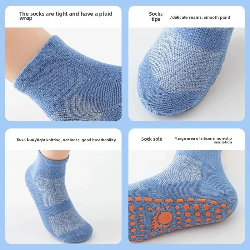 DIVERSE DEPOT™ - Kids Anti Slip Floor Socks Safe Grip