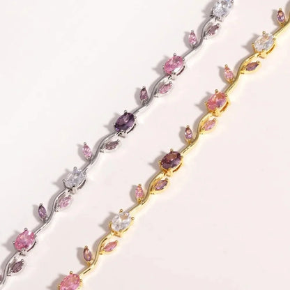 DIVERSE DEPOT™ - Elegant Crystal Flower Bracelet for Women